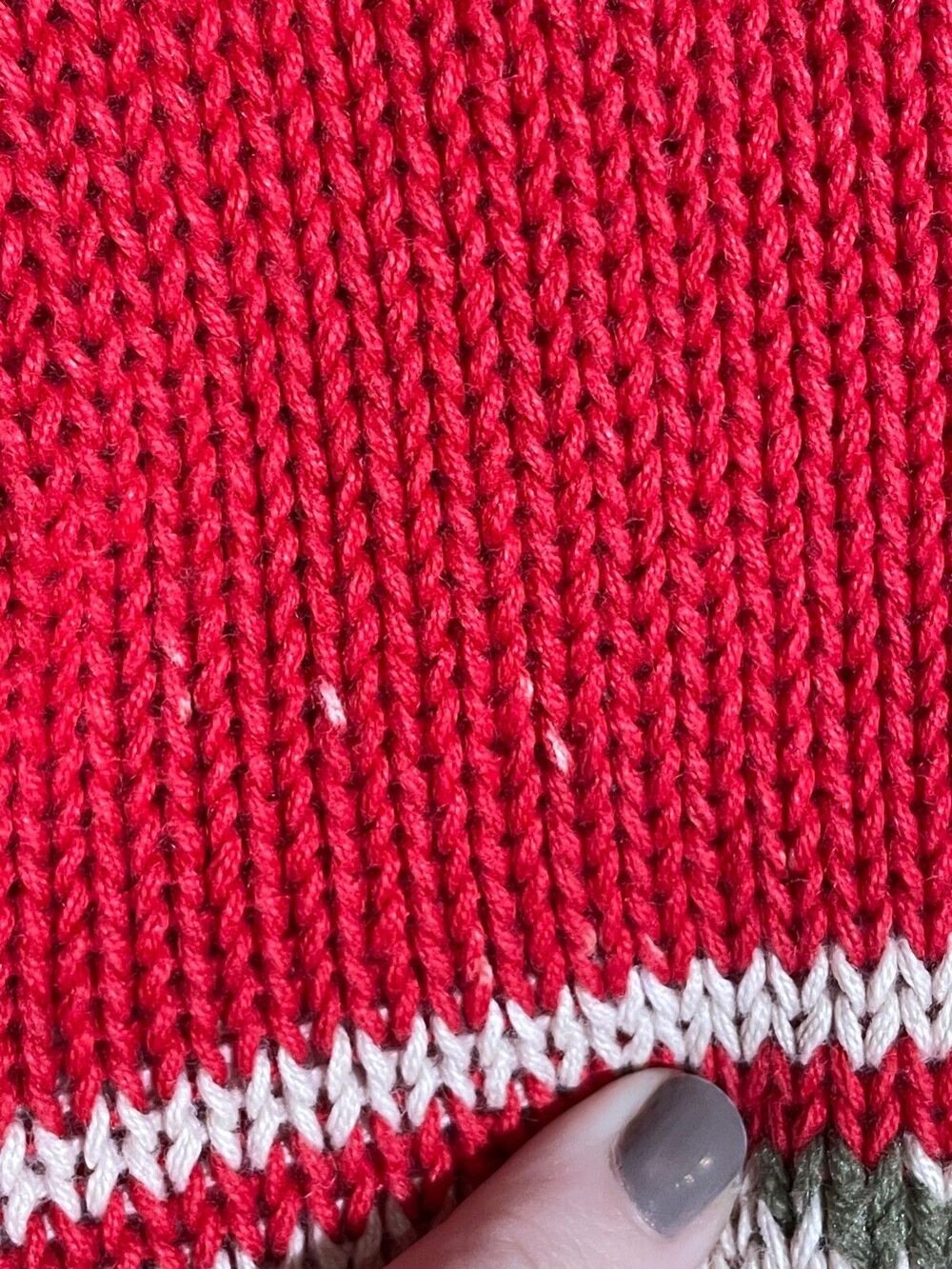 Vintage Red Knit Sweater Geometric Aztec Print Pullover 80s 90s Size Medium - Picture 3 of 10